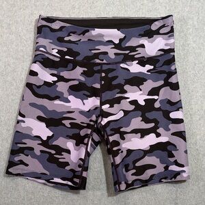 Calvin Klein Performance Camouflage Leggings - Black and Lavender